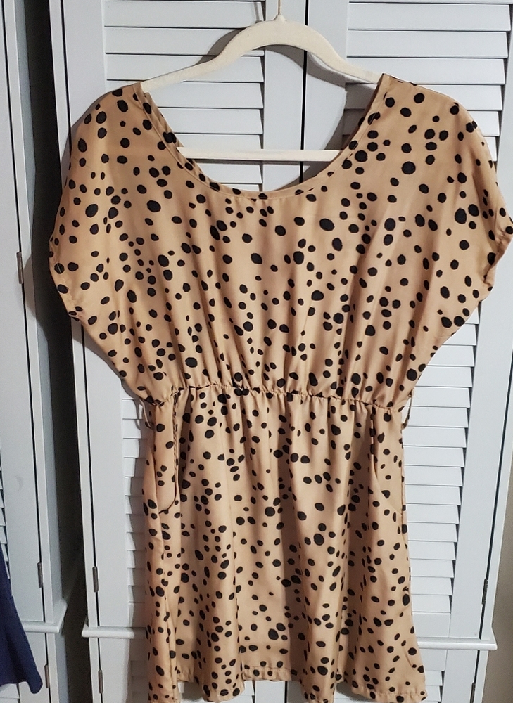 Cotton Candy Animal Print/Polka Dot Shirt